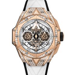 Hublot 宇舶 Big Bang 大爆炸 Sang Bleu II 刺青2 418.OX.2001.RX.1604.MXM20 王金白色密镶