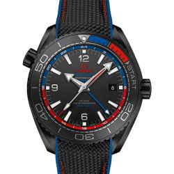 欧米茄 海马系列 海洋宇宙600米 GMT “深海之黑”新西兰酋队长 215.92.46.22.01.004